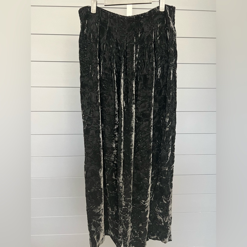 VINTAGE Zhonda Nellis velvet flowy pants